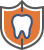 Tooth on a shield icon