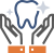 Icon of two hands holding a tooth
