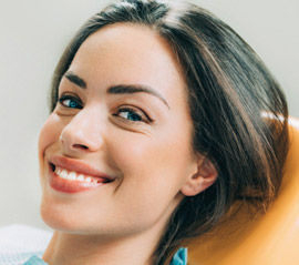 woman in dental chair