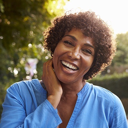 Woman with healthy smile