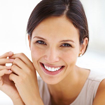 Woman with gorgeous smile