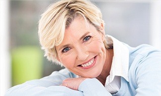 Woman with healthy teeth and gums