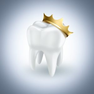 tooth with royal crown