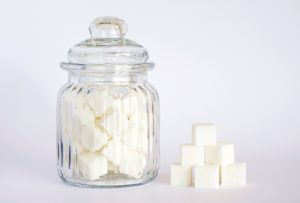 Jar of sugar cubes